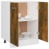 Armario de horno madera ingeniería roble ahumado 60x46x81,5