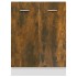 Armario de horno madera ingeniería roble ahumado 60x46x81,5