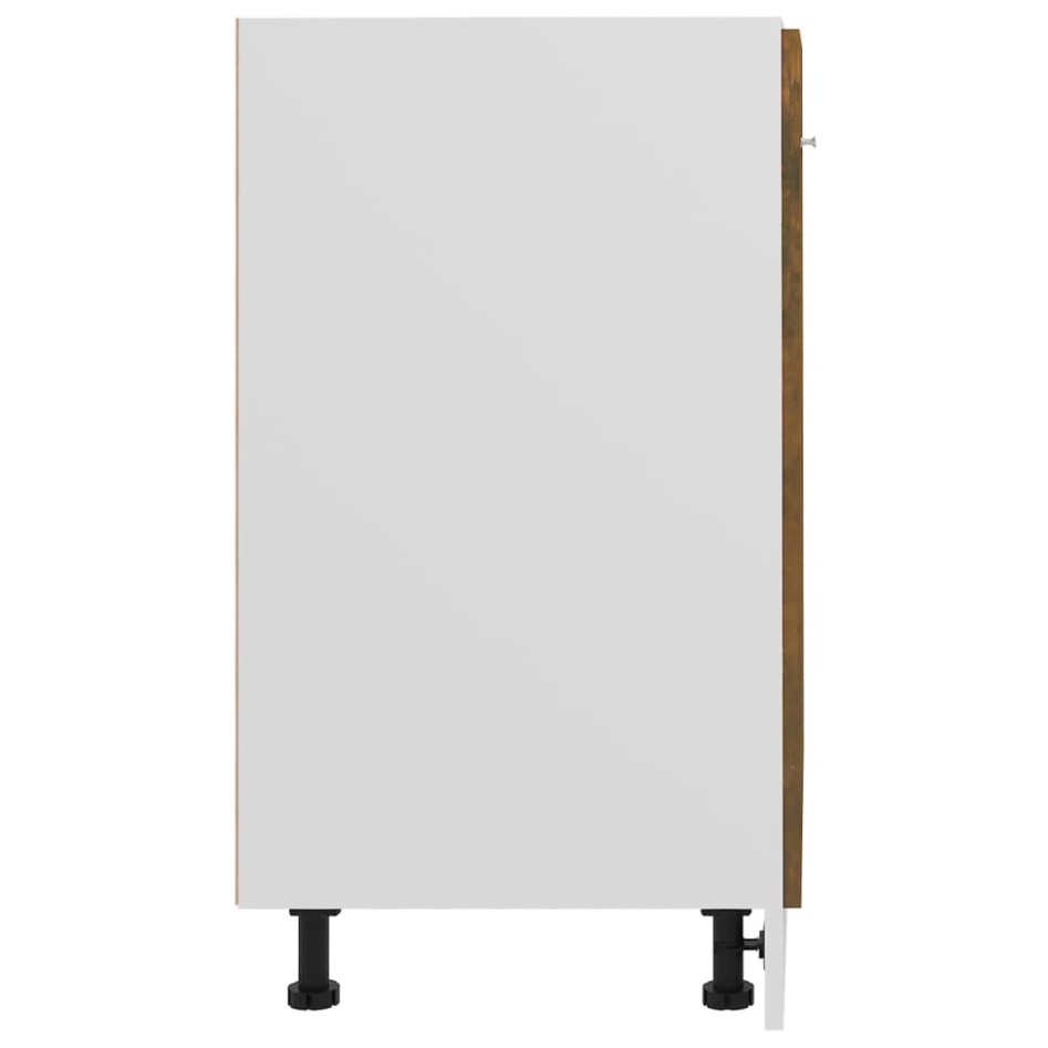 Armario de horno madera ingeniería roble ahumado 60x46x81,5