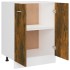 Armario de horno madera ingeniería roble ahumado 60x46x81,5