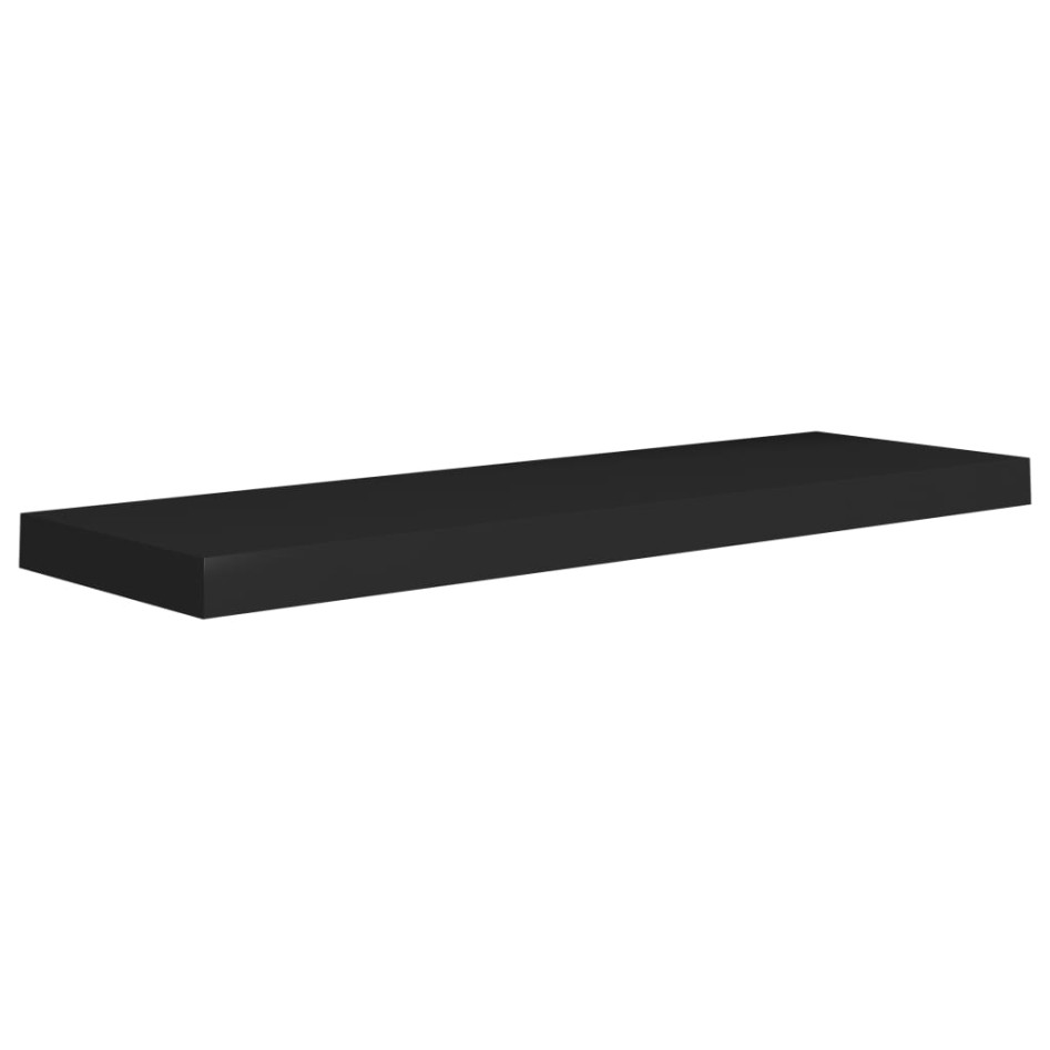 Estantes flotantes de pared 4 uds MDF negro 80x23,5x3,8
