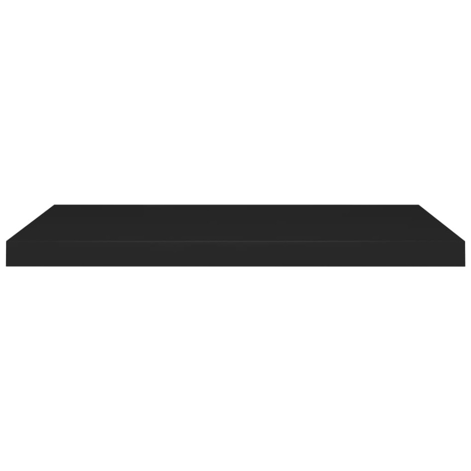 Estantes flotantes de pared 4 uds MDF negro 80x23,5x3,8