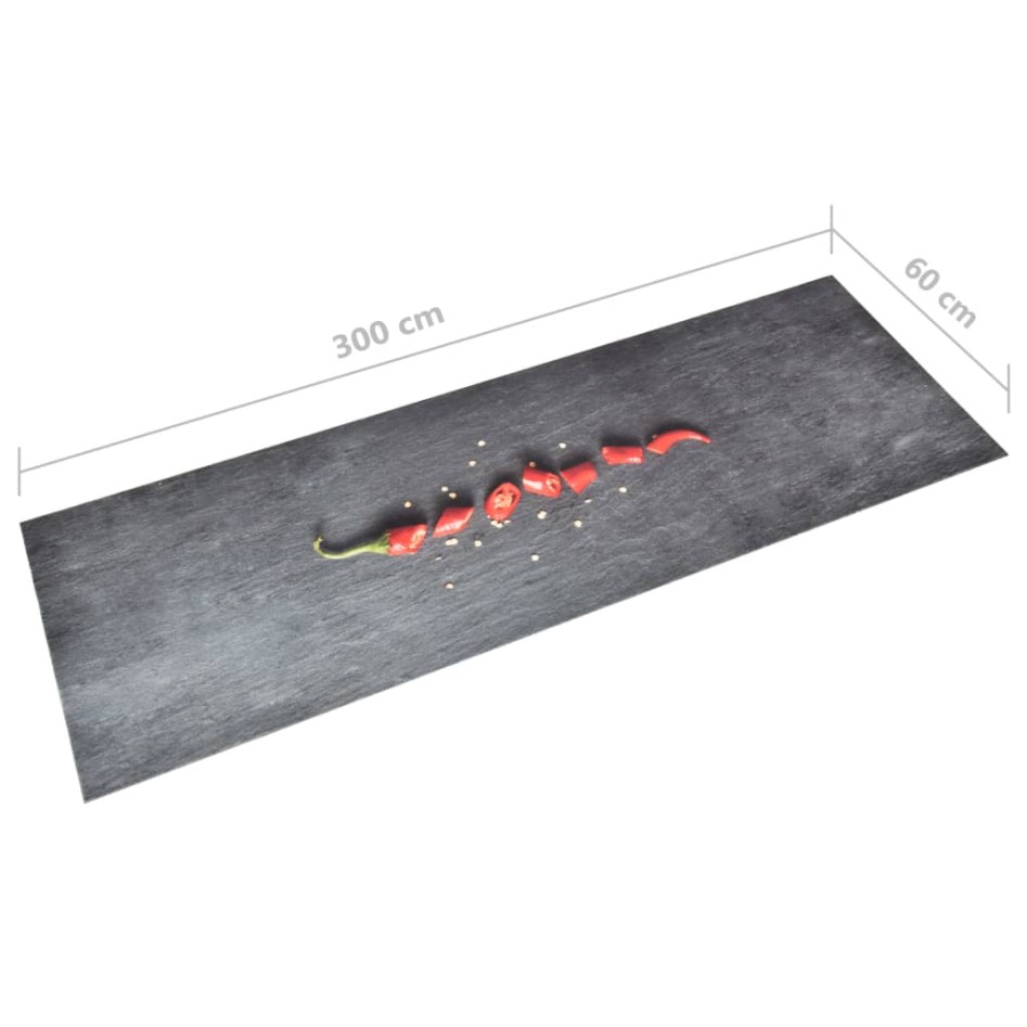 Alfombra de cocina lavable Pepper 60x300