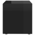Muebles TV 4 uds madera contrachapada negro brillo 37x35x37