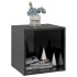 Muebles TV 4 uds madera contrachapada negro brillo 37x35x37