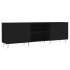 Mueble para TV madera de ingeniería negro 150x30x50