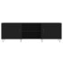 Mueble para TV madera de ingeniería negro 150x30x50
