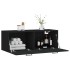 Armario de pared madera de ingeniería negro 100x36,5x35
