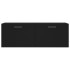 Armario de pared madera de ingeniería negro 100x36,5x35