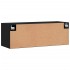 Armario de pared madera de ingeniería negro 100x36,5x35