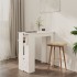 Mesa bar con estante madera contrachapada blanco