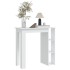 Mesa bar con estante madera contrachapada blanco