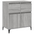 Aparador de madera contrachapada gris Sonoma 60x35x70