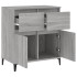 Aparador de madera contrachapada gris Sonoma 60x35x70