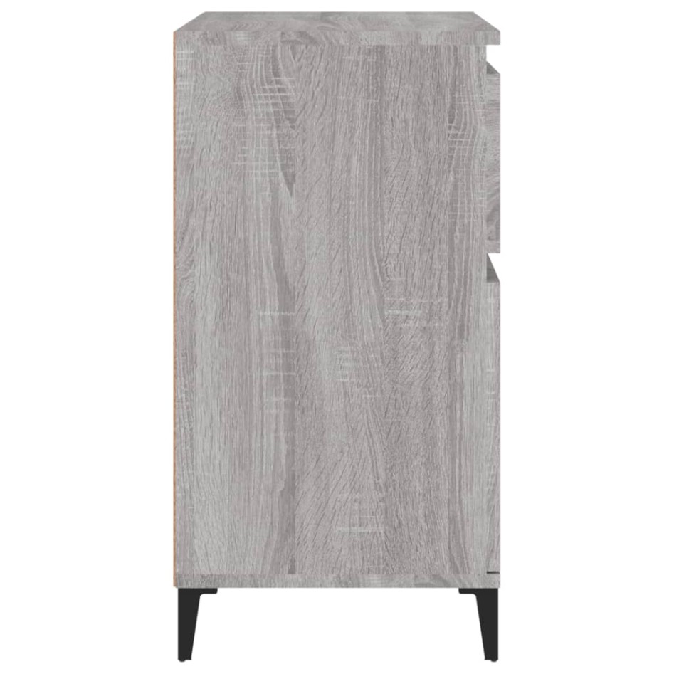 Aparador de madera contrachapada gris Sonoma 60x35x70