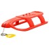 Trineo para niños polipropileno rojo 102,5x40x23