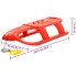 Trineo para niños polipropileno rojo 102,5x40x23