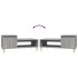 Mesa de centro madera contrachapada gris Sonoma 100x50x45
