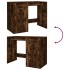 Escritorio madera contrachapada roble ahumado 100x49x75