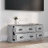 Mueble de TV madera contrachapada gris hormigón 100x35,5x45