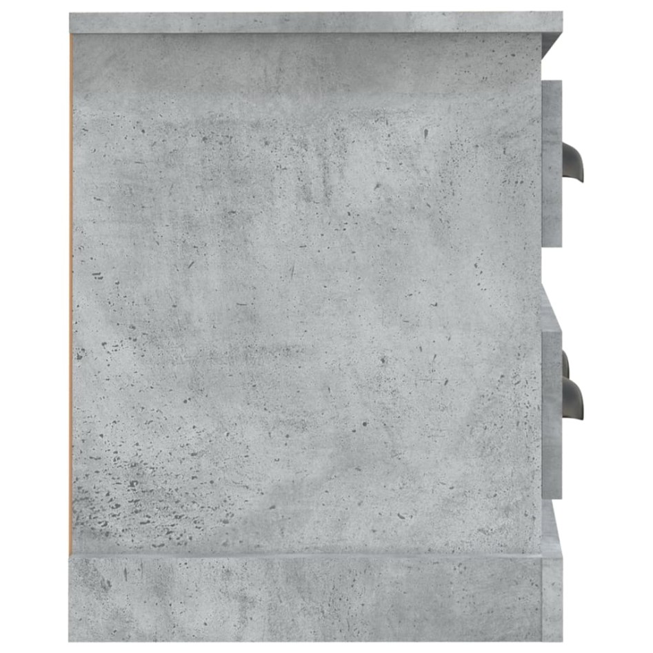 Mueble de TV madera contrachapada gris hormigón 100x35,5x45