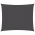 Toldo de vela rectangular tela Oxford gris antracita 4x6