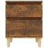 Mesitas de noche 2 unidades roble ahumado 40x35x50
