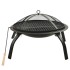 Brasero y barbacoa 2 en 1 con atizador acero 56x56x49