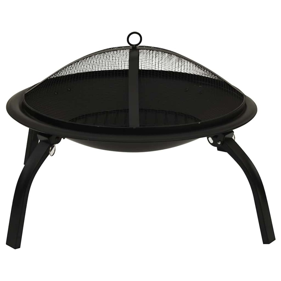Brasero y barbacoa 2 en 1 con atizador acero 56x56x49