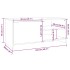 Mesa de centro madera de ingeniería roble ahumado 102x50x45