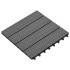 Baldosas de WPC 30x30 cm 11 unidades 1 m²