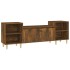 Mueble para TV madera contrachapada roble ahumado 160x35x55
