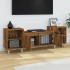 Mueble para TV madera contrachapada roble ahumado 160x35x55
