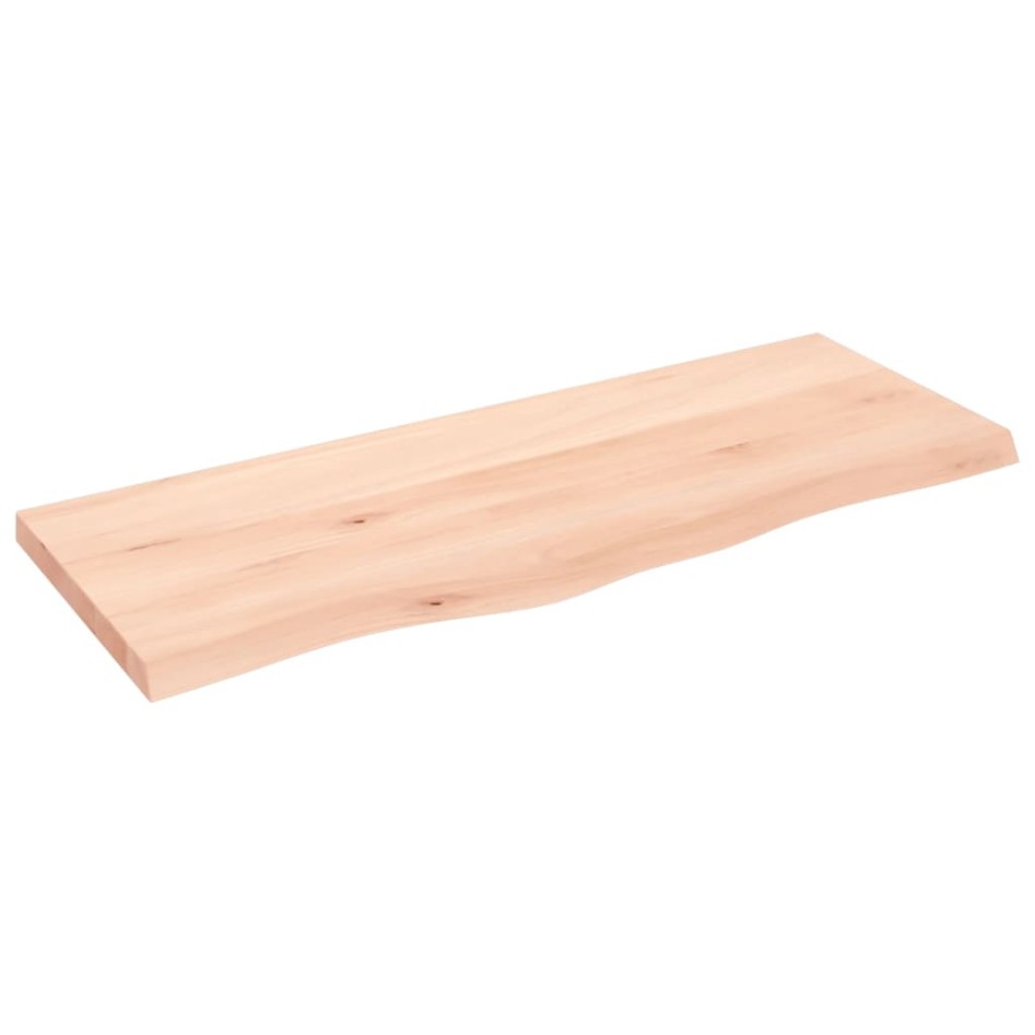 Estante de pared madera maciza roble sin tratar 100x40x(2-4)