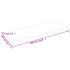 Estante de pared madera maciza roble sin tratar 100x40x(2-4)