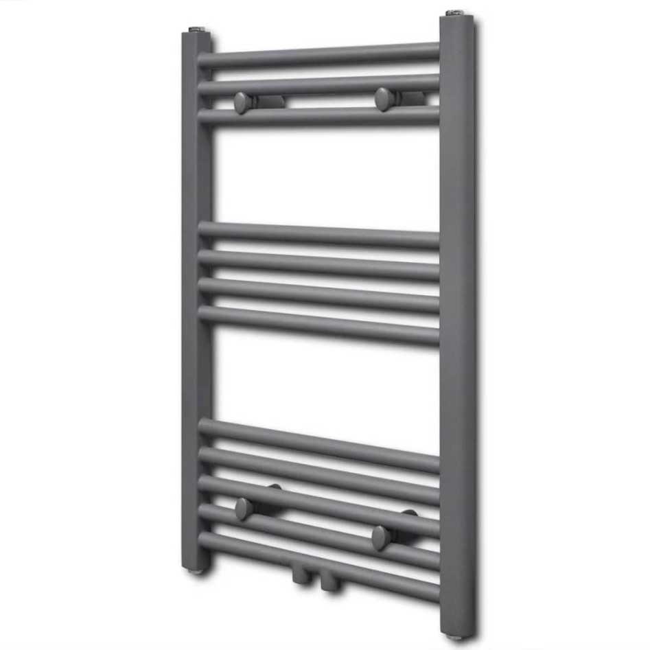 Radiador toallero de baño recto gris 500 x 764