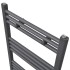 Radiador toallero de baño recto gris 500 x 764