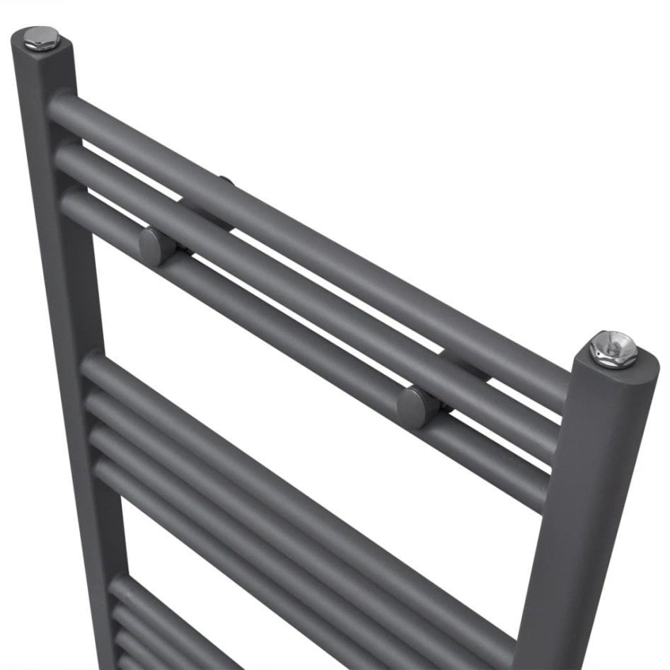Radiador toallero de baño recto gris 500 x 764