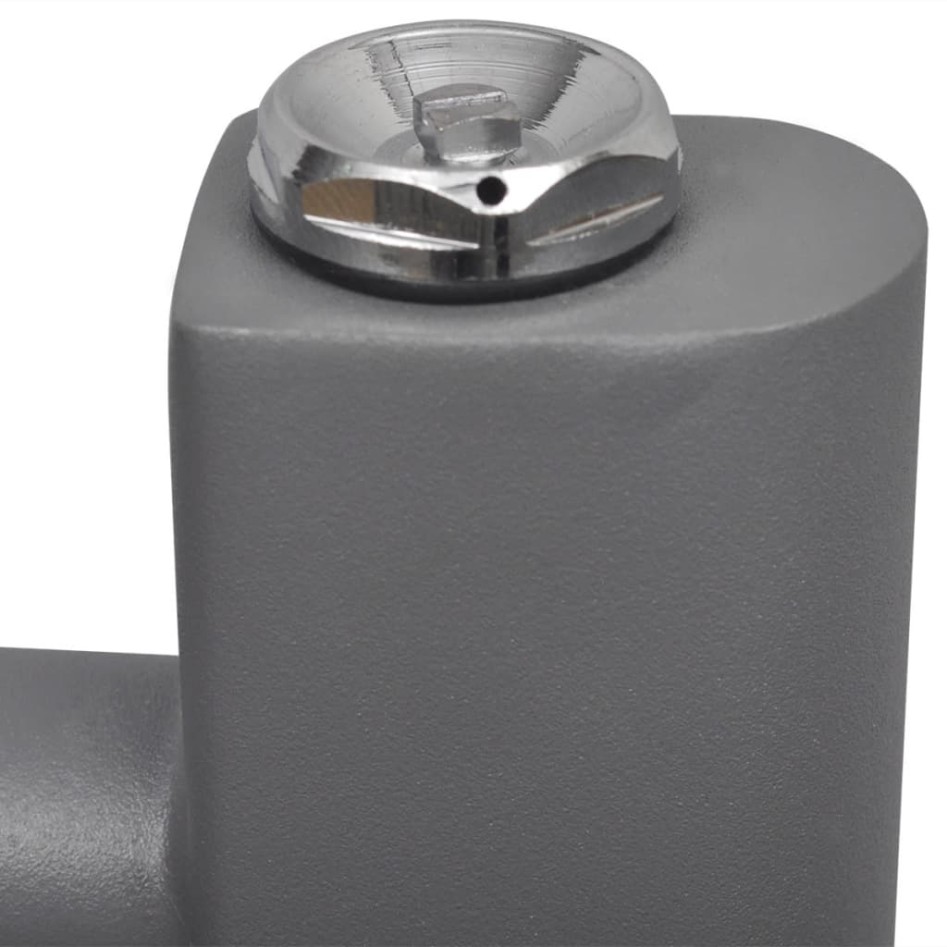 Radiador toallero de baño recto gris 500 x 764