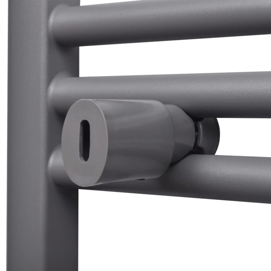 Radiador toallero de baño recto gris 500 x 764