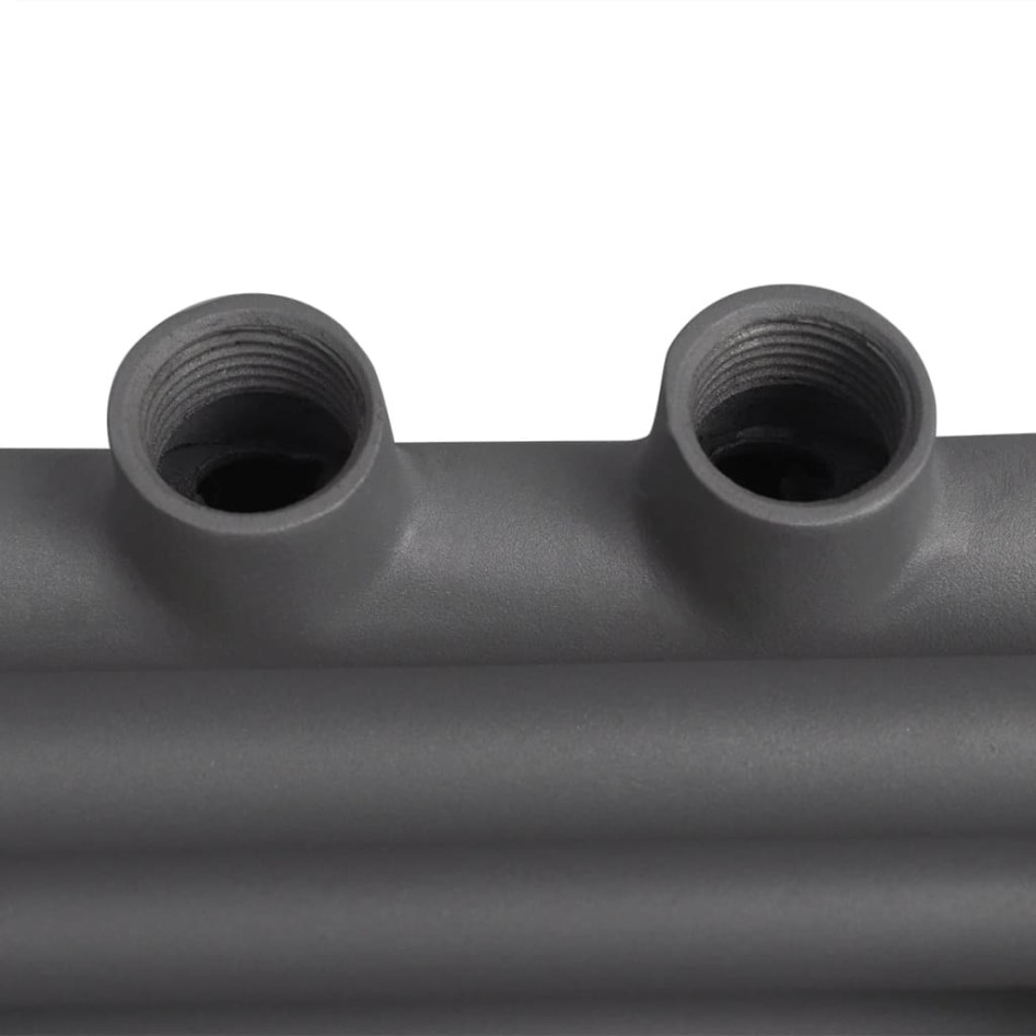 Radiador toallero de baño recto gris 500 x 764