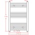 Radiador toallero de baño recto gris 500 x 764