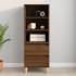 Aparador alto madera contrachapada roble marrón 40x36x110