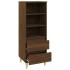 Aparador alto madera contrachapada roble marrón 40x36x110