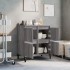 Aparador de madera contrachapada gris Sonoma 60x35x70