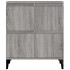 Aparador de madera contrachapada gris Sonoma 60x35x70
