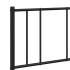 Estructura cama sin colchón con cabecero metal negro 120x200
