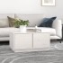 Mesa de centro madera maciza de pino blanco 80x50x40