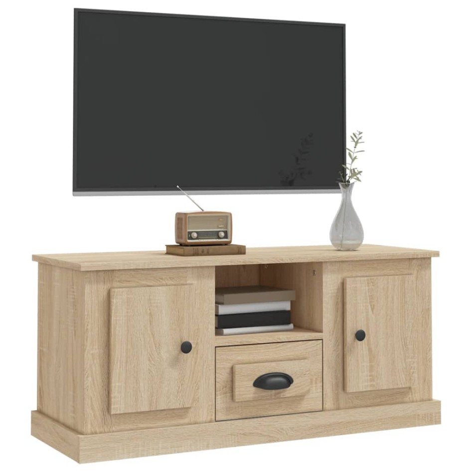 Mueble para TV madera contrachapada roble Sonoma 100x35,5x45