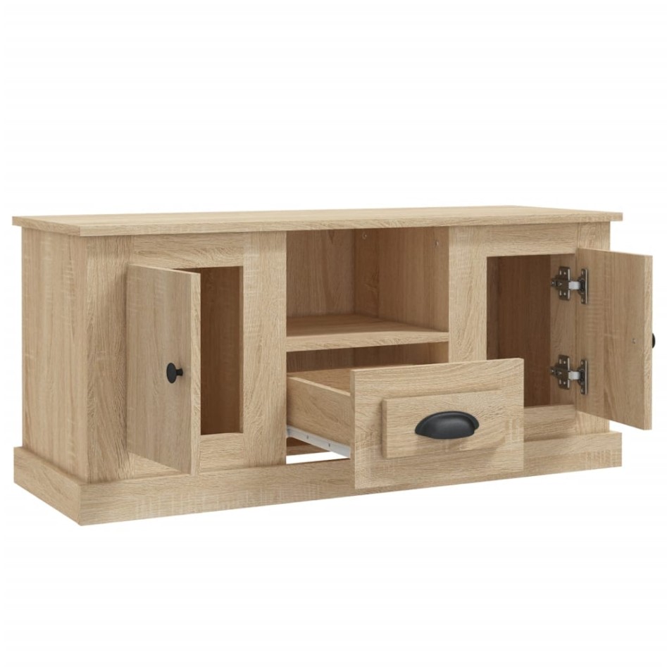 Mueble para TV madera contrachapada roble Sonoma 100x35,5x45